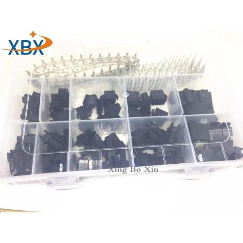 460pcs SM 2A 3A 4A 5A 6Pin 2.54 Pitch Female Male Wire Connectors Housing with terminals SM-2P SM-2Y JST SM2.54