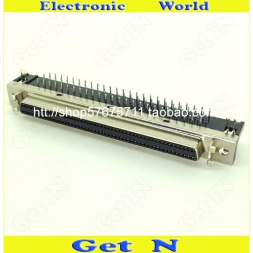 5pcs SCSI 100PIN Female Board SCSI Connector 90 Degree Elbow Socket SCSI Adapter