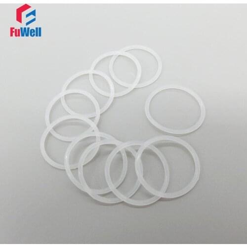 White Silicon O-Ring Seals Gasket 1mm Thickness OD4/5/6/7/8/9/10/11/12/13/14mm Rubber Sealing Ring Gasket Washer Grommet