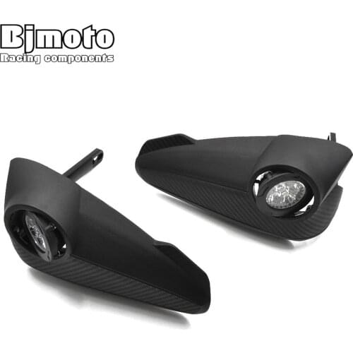 BJMOTO LED Handguards Hand Guard with light For Honda Kawasaki Yamaha ATV Motocross Pit Dirt Bike Off road Enduro Racing
