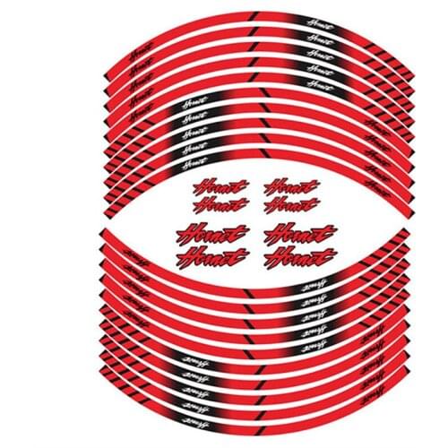 Motorcycle Wheel LOGO Sticker Moto Tire Waterproof Reflectives Protection Decals Stickers For HONDA HORNET hornet