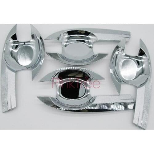 For ISUZU DMAX 2012 2013 2014 2015 Chrome Door Handle Bowl Insert Trim Car Styling Accessorries