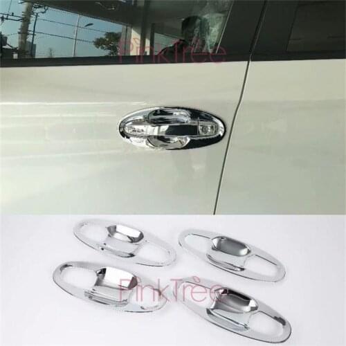 For Subaru Crosstrek 2017- 2019 ABS Chrome Door Handle Bowls Trims Car Styling Accessories