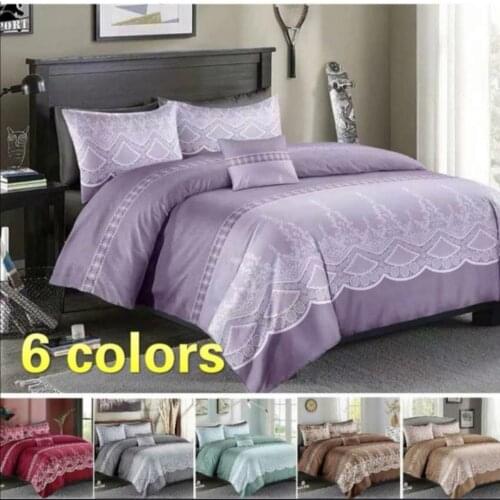2 or 3pcs Bedding Set Flowers Printing Soft Duvet Cover Sets with Zipper Closure 1 Quilt Cover + 1/2 Pillowcases US/EU/AU Size