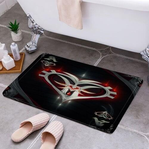 Poker Cards Ace Hearts 3D Print Doormats Rectangle Non-Slip DoorMat Bedroom Kitchen Entrance Print Door rugs Dropshipping