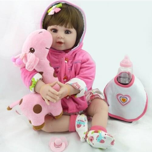 NEW Baby Reborn Doll Realistic lifelike Newborn Babies Doll Toy For Girls Toddler Blue Eye Reborn Birthday Present for Girl Boy