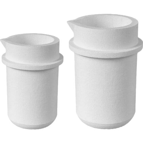 Quartz Silica Melting Crucibles for Gold & Silver Platinum Casting 1Kg + 4kg