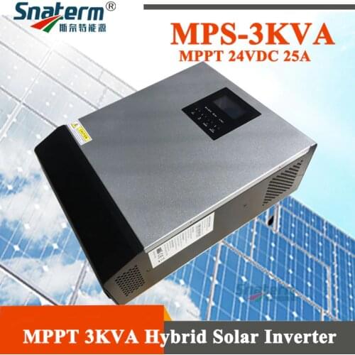 Hot!!! 3KVA/2400W MPPT Hybrid Inverter Pure Sine wave integrated with AC Charger 30A+24VDC 40A MPPT Solar Charge Controllers