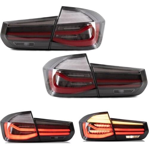 LR Pair Black Line LED Decorative Taillights for M Performance Style Fits for BMW 3 Series F30 M3 F80 2012-2019 Car Styling