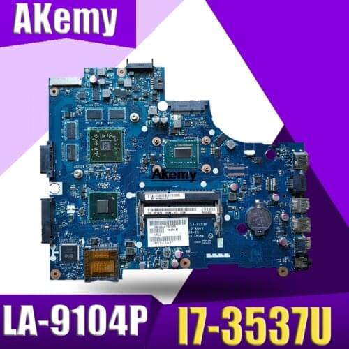 Laptop motherboard for DELL 15R 3521 5521 PC Mainboard I7-3537U 00P55V VAW01 LA-9101P VAW00 LA-9104P tesed DDR3