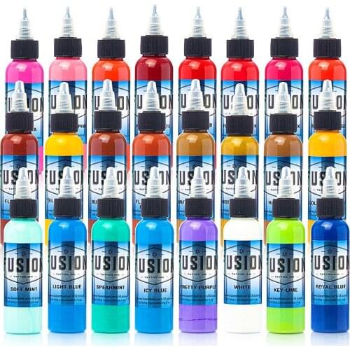 NEW Fusion 16 Color Tattoo Ink Set Pigment Permanent Tattoo Ink Tattoo Supplies 30ml Set