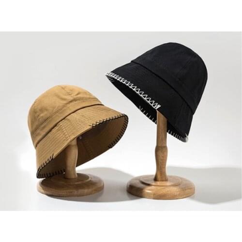 Fashion Cotton Summer Bucket Hat Fishing Cap Soild Foldable Hiking Hat Hip-Hop Street Waterproof Panama for Women Lady Cap Gift