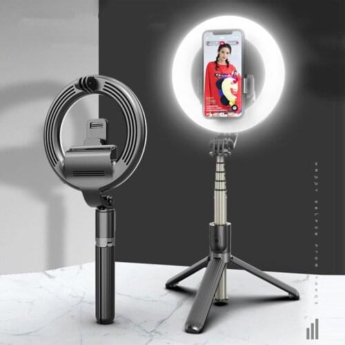 Portable Selfie Ring LED 5 Inch With Tripod And Phone Holder Built-in Battery Led Lamp Tripod Stand For Makeup Live Streaming