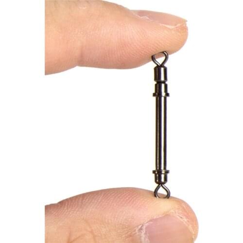 10Pcs Strong Elastic Swivels Fishing Tackle Fishing Hook Connector Rolling Swivels Lead Sheath Tube Fishing Tool 2021