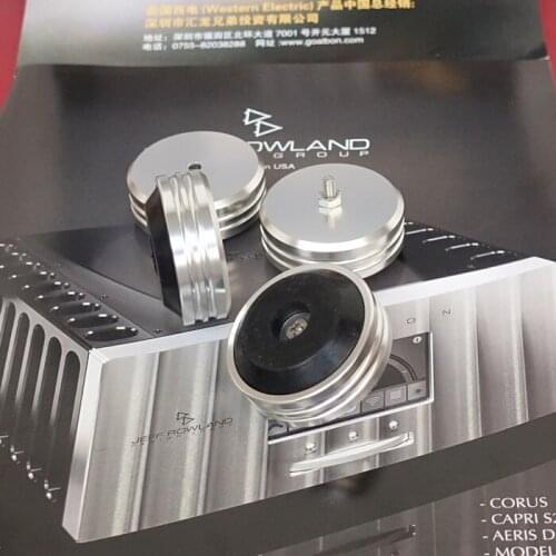 Diameter 45mm*19.5mm Aluminum Alloy Rubber Shock Absorber Foot/Power Amplifier Machine Feet/Speaker shockproof Feet