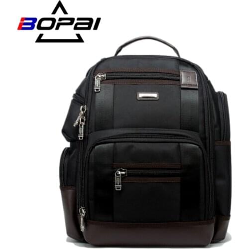 BOPAI Backpack Large Capacity Men Laptop Backpack Multifunctional Pack School Backpack Nylon Waterproof Business Travel Backpack