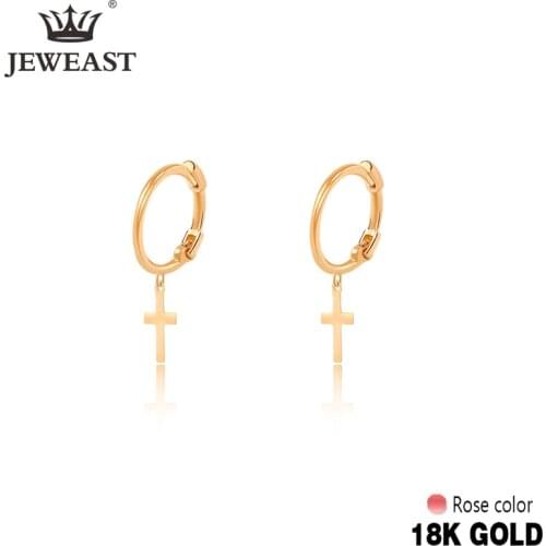 JYM 18K Pure Gold Earring Real AU 750 Solid Gold Earrings Nice Butterfly Upscale Trendy Classic Fine Jewelry Hot Sell New 2020