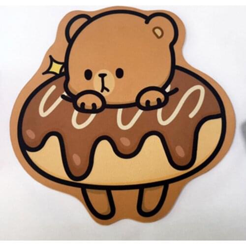 Cute Cartoon Bear Mouse Pad Gamer Mat Anti-slip Rubber Mousepad Gaming Mouse Mat Home Office Desk Mat Mouse Cushion Pad Mat