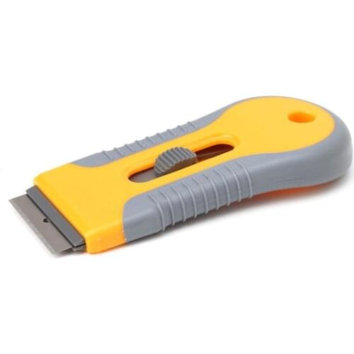 Plastic Handle Razor Scraper Ceramic/Glass Oven Window Tinting Tool 1.57in Blade