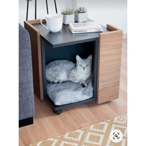Modern Web Your Cat House coffee table Side table Wheel coffee table coffee table table basse
