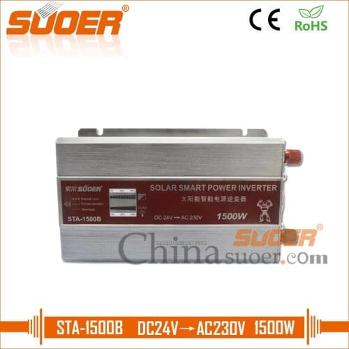 Suoer【 Modified Sine Wave Inverter 】 Best price power inverter 24v 220v 1500 inverter dc dc inverter(STA-1500B)