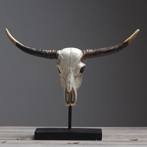 Nordic ox head ornament home decoration living room TV cabinet porch furnishing craft gift of moving to new house