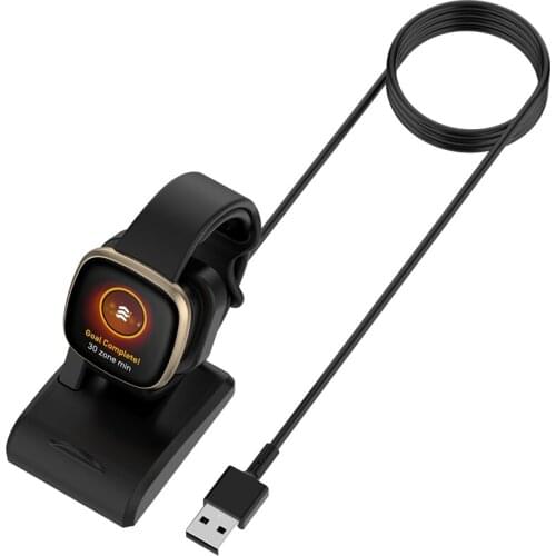 Vertical Watch Charger Fast Charging Cradle Dock with Chip Protection for Fitbit Versa 3 for Fitbit sence Watch Phone Holder