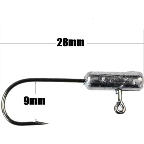 10pcs/lot Gorgons Fishing hook lead jig head swimbait soft lure wobbler fishing accessories japan hook