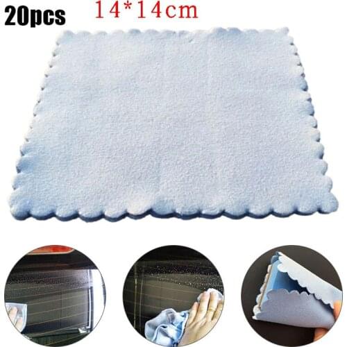 20Pcs New Microfiber Cleaning Cloths 14x14cm Nano Ceramic Car Coating Kits Car Glass Coating Lint-Free Cloth Accessories