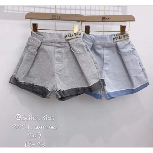 2021 new wholesale girls denim shorts summer fashion girls shorts 4-10t A685