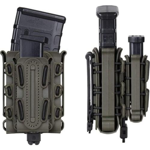 5.56/7.62/9mm Magazine Pouch Combo Rifle Mag Pouch Pistol Mag Pouch Set Tactical Fastmag Softshell Magazine Pouch