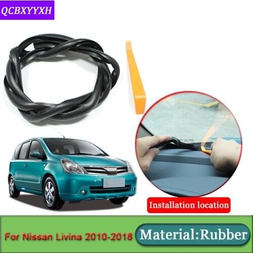 Car-styling For Nissan Livina 2010-2018 Anti-Noise Soundproof Dustproof Car Dashboard Windshield Sealing Strips Auto Accessories