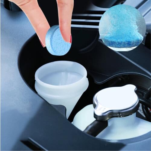 10Pcs Car Windshield Cleaner Effervescent Tablet Solid Car Windshield Wiper Car Window Cleaner Accessories