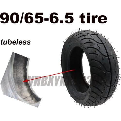 90 / 65-6.5 tubeless tires suitable for electric motor scooter thickening rubber tires rear-resistant non-slip