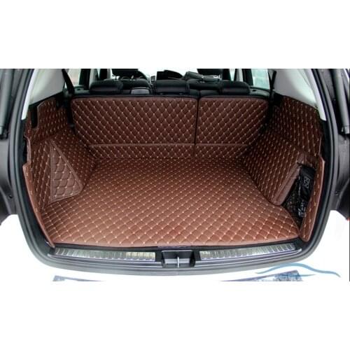 Good mats! Special trunk mats for Mercedes Benz ML 400 500 550 W166 2016-2012 waterproof cargo liner boot carpets,Free shipping
