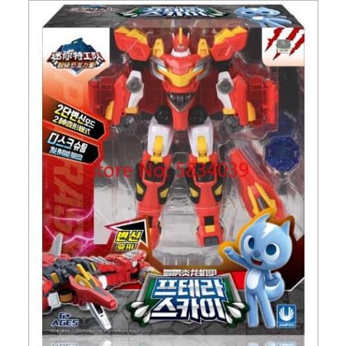 High Quality Mini Force Double Mode Mecha and Vehicle Transformation Toys Action Figures MiniForce X Deformation Dinosaur Toy
