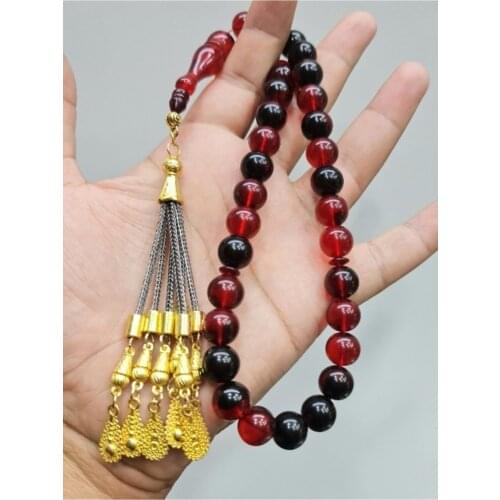 Islamic Tasbih Muslim Rosary Beads 33 Prayer Rosary For Men Bracelet For Men Accessory amber oltu amber stone Handmade Turkey