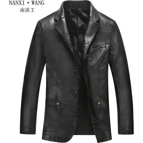 M-xxxl ! 2020 Spring And Autumn Suit Leather Clothing Mens Slim New Leather Jacket Top Outerwear Singer Costumes Clothing