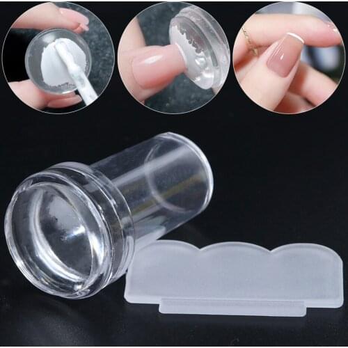 Nail Stamper Set Jelly Head With Scraper Tools Manicure Accessories Nail Art Template Print Silicone Stamping Plate