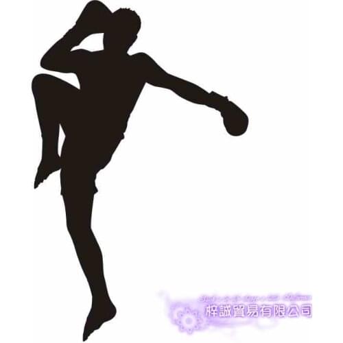 Boxing Club Muay Thai Taekwondo Karate Sticker Kick Play Car Decal Free Combat Posters Vinyl Striker Wall Decals Decor
