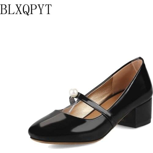 New Plus size 32-48 Women shoes High hells Platform Spring Autumn Square Toe Fashion Leisure Pumps wedding shoes woman 02255