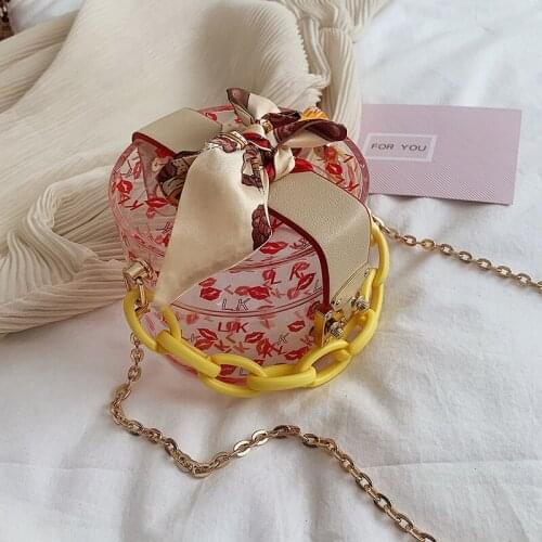 2021 Autumn New Woman Bag Fashionable Mini Chain Buckle Small Round Bag Shoulder Diagonal Universal