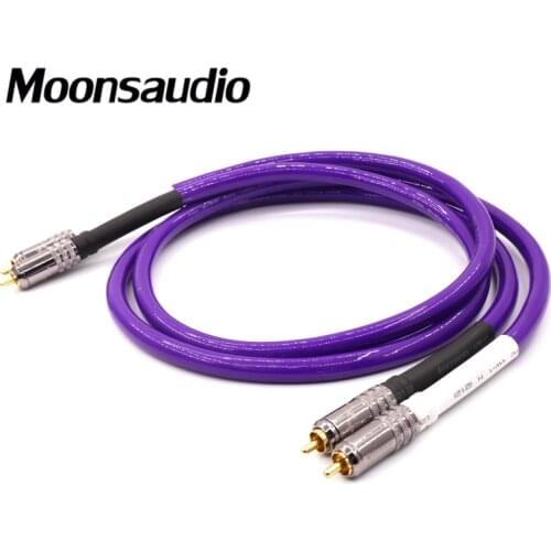 Pair Tara Lab SA-OF8N PRISM RCA Audio Interconnect Cable Single Wire With WBT-0150 RCA Plug Connector