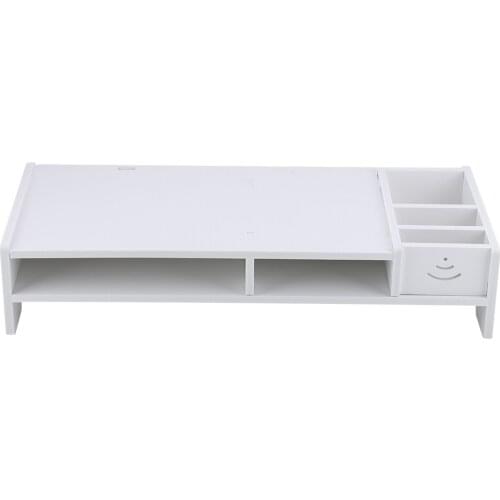 Computer Monitor Riser Laptop PC Stand Home Office Desktop Table Storage Organizer Shelf