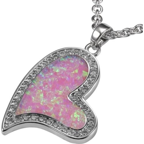 Pink Fire Opal 925 Sterling Silver Pendant P179