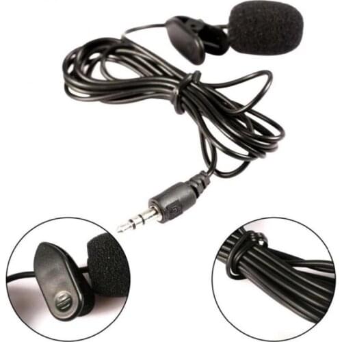 Mini Portable Clip-on Microphone 3.5mm Lapel Lavalier Condenser Mic For Phone Audio Studio Wired Mic For PC Laptop Accessories