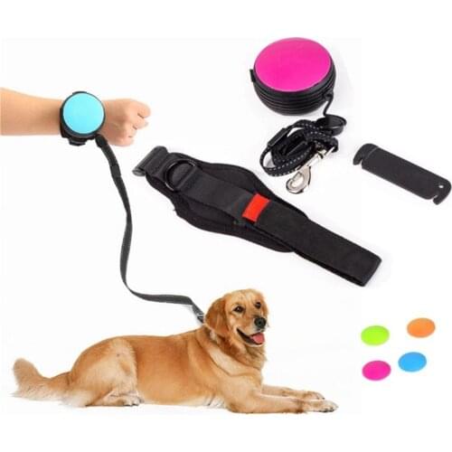 Handsfree Wrist Retractable Dog Leash Pet Traction Rope Adjustable 3M Terrier Leash Belt Wrist Strap Running Jogging Dog Product