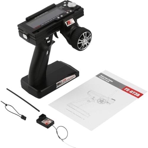 FS-GT3B 2.4G 3CH RC Boat Control Gun Transmitter /w TX Receiver For Most the Radio Control Models High Receiver Sensitivity