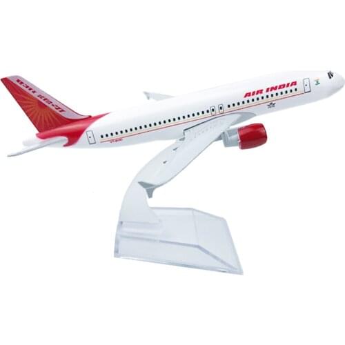 1/400 Scale Alloy Aircraft Airbus a320 Air India 16cm Plane Model Toys Decoration Children Kids Gift for Collection