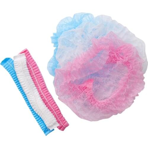 100 pcs/pack Disposable Cap Anti-dust Windproof Hat Non Woven for Eyelash Extension Makeup Tool
